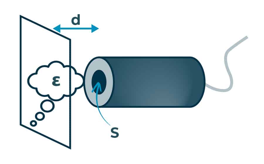 mesure distance capteur capacitif principe